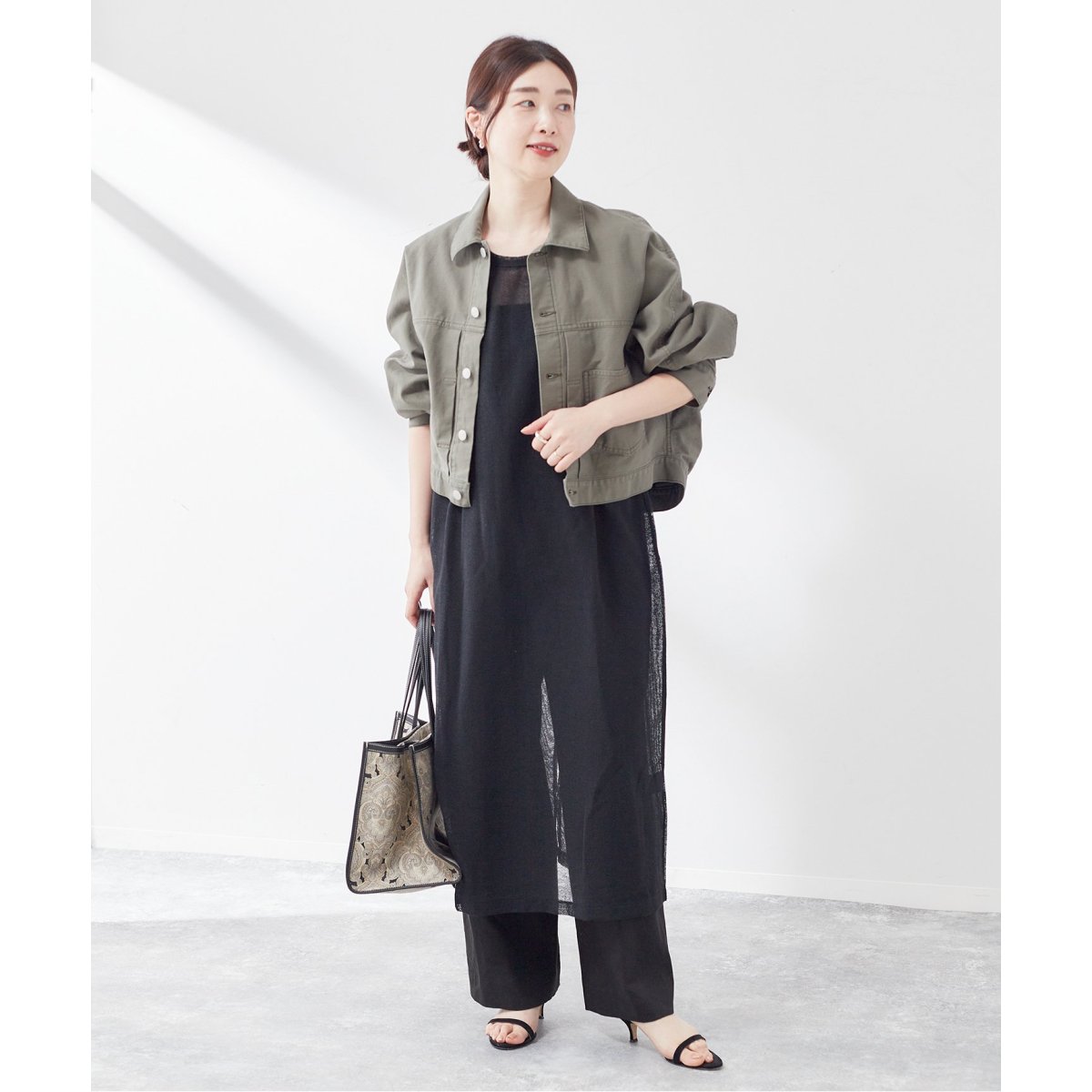 【美品】ジャーナルスタンダードレサージュ メッシュノースリワンピース 24SS 美品】ジャーナルスタンダードレサージュ メッシュノースリ