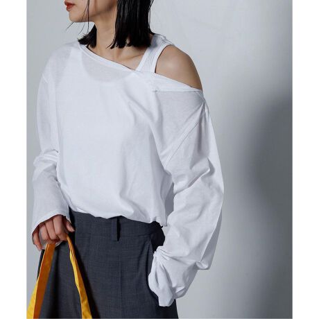 TanC TOKYO/タンクトウキョウ】ASYMMETRY ROMPERS：カットソー  