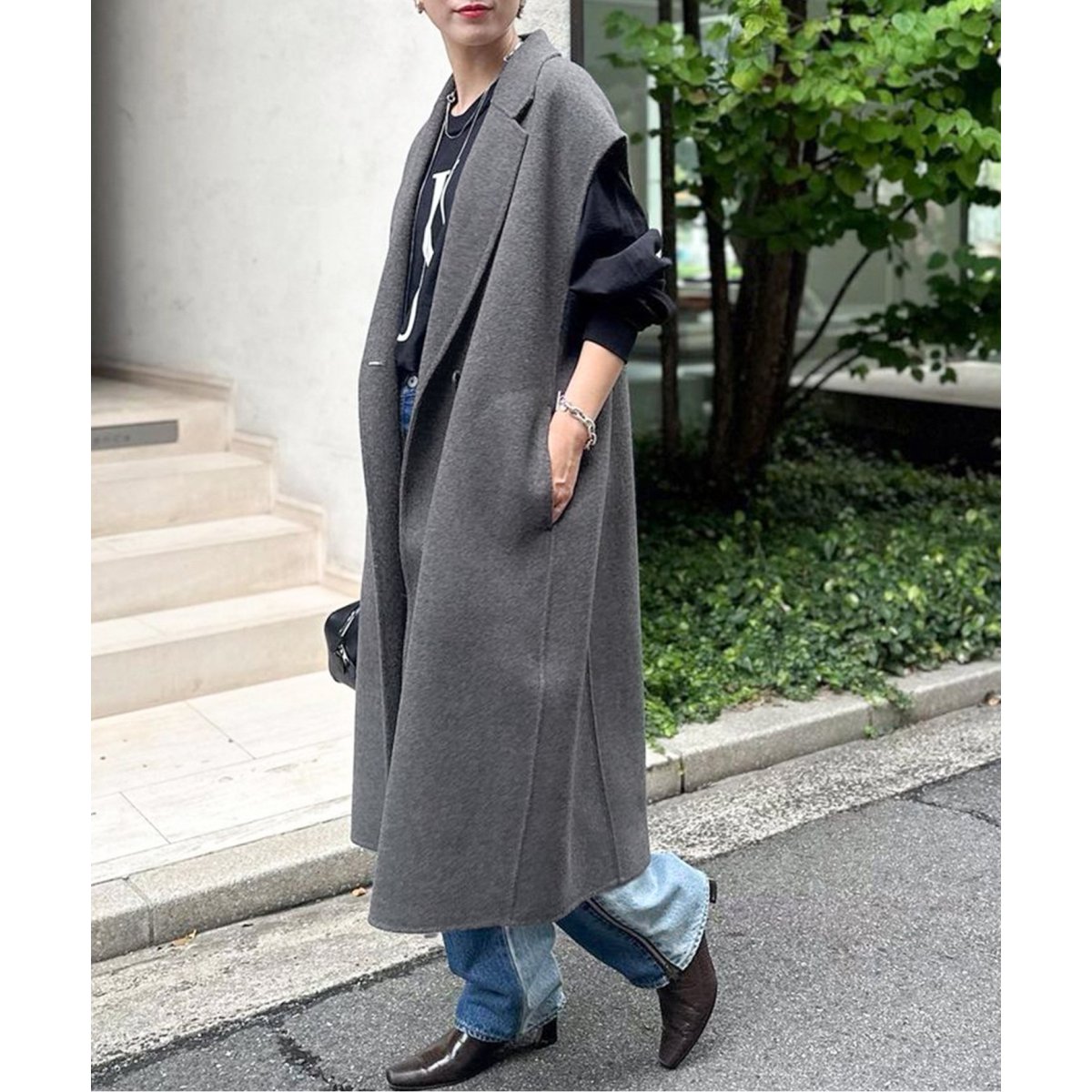 人気【未使用級✨】ジャーナルスタンダード ウールナイロンリバーVEST ネイビー 追加》ウールナイロンリバーVEST（その他アウター）｜JOURNAL