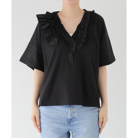 NUDE/ヌード】 V-RUFFLE T SHIRTS：カットソー | ジャーナル 