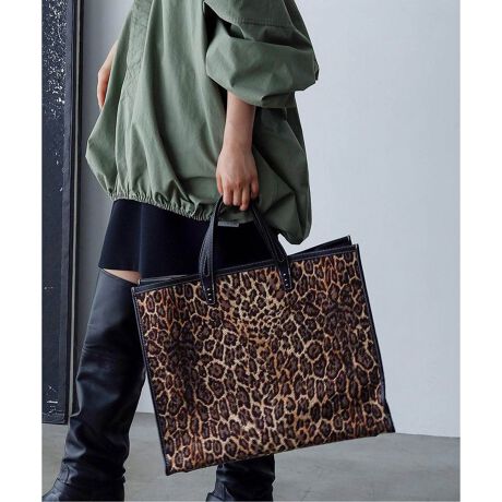 別注》【A VACATION/ア ヴァケーション】TANK-L BROWN LEO：トート  