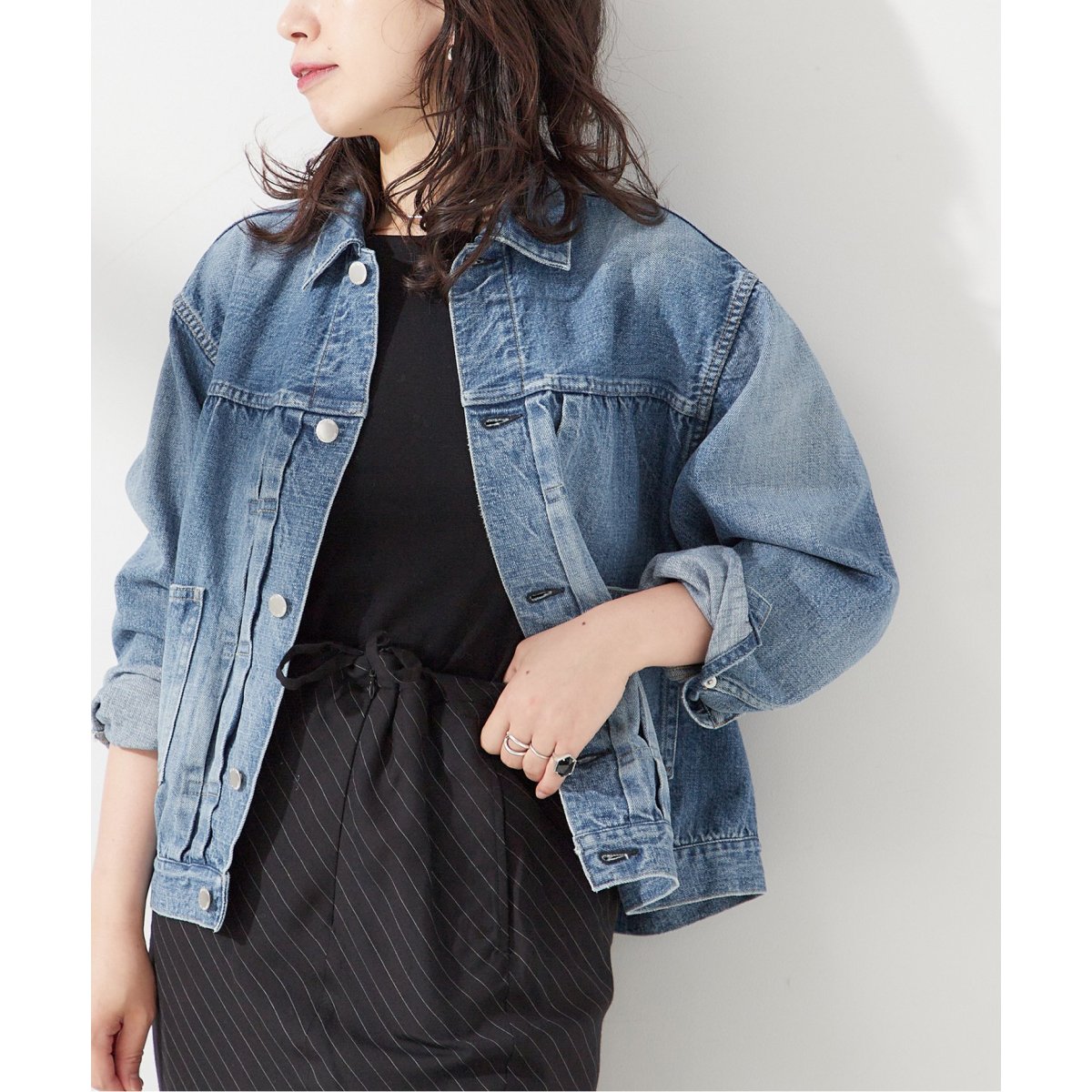 JANE SMITH】15oz SELVEDGE DENIM TRUCKER J：デニムジャケット