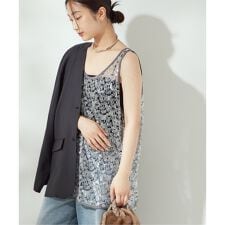 FUMIE TANAKA(フミエタナカ)】code fringe tank：ニットタンク 