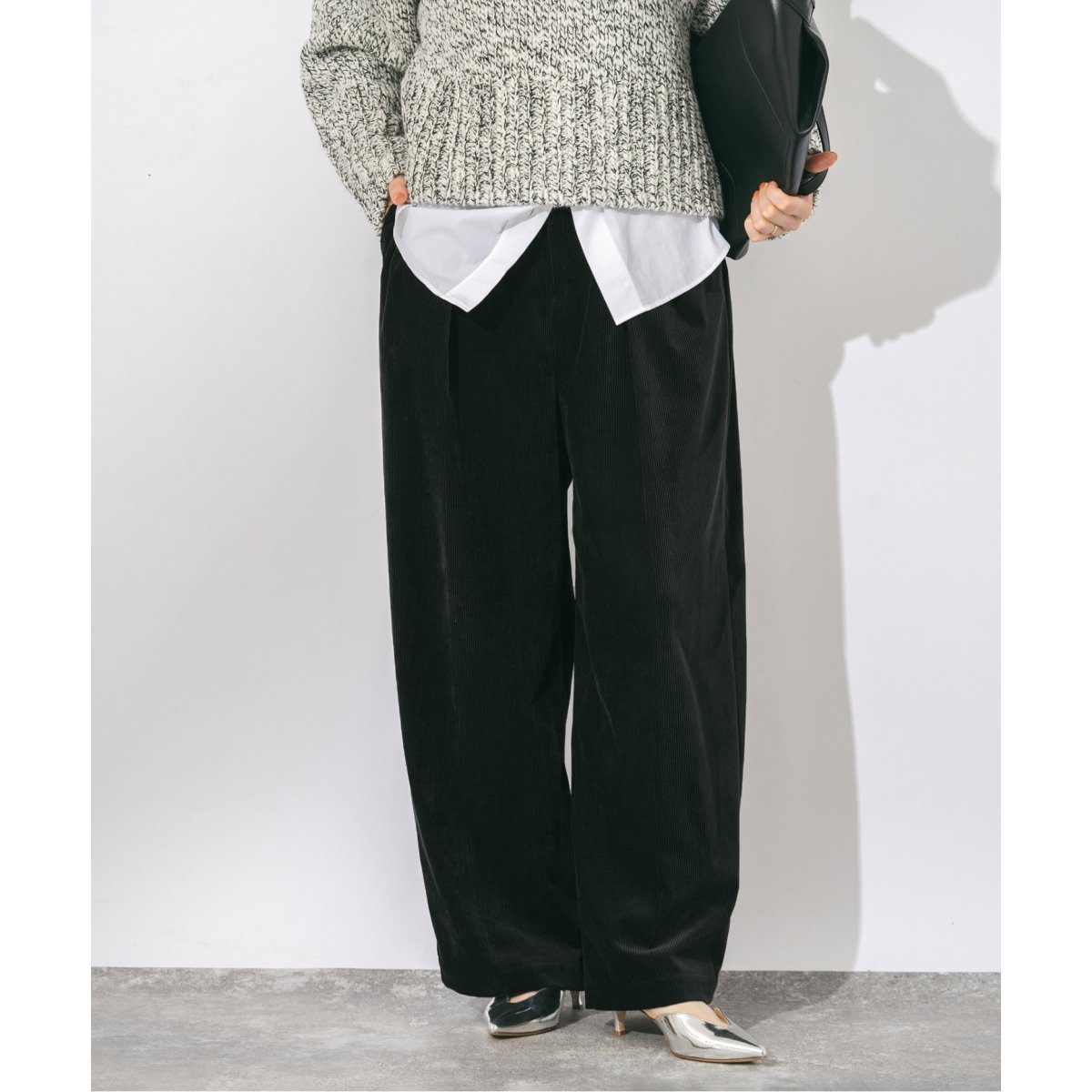 レサージュ　コーデュロイ2タックパンツ ストレッチコーデュロイ 2タックパンツ | ジャーナル