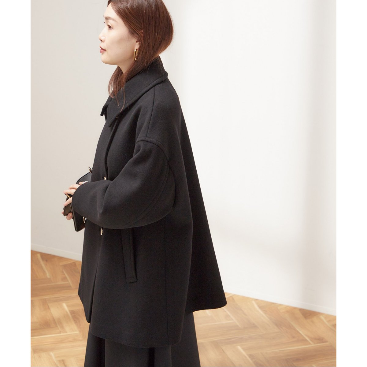 【新品】レサージュSUPER120 MANTECOステンカラーショートコート □SUPER120/MANTECOステンカラーショートコート | ジャーナル