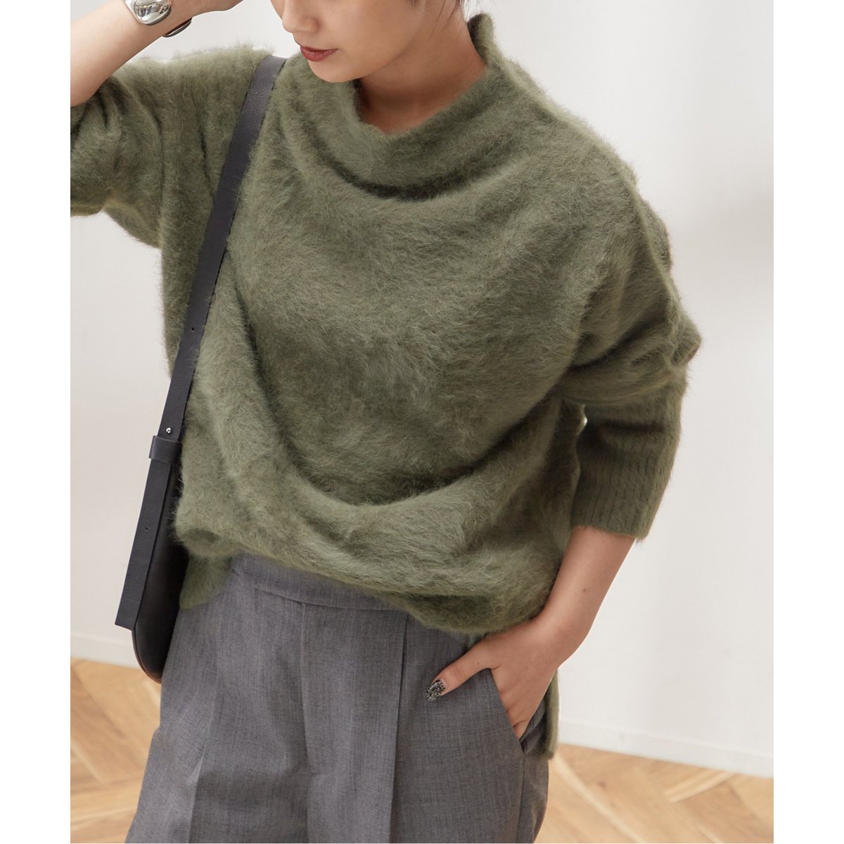 □FOX CASHMERE オフプルオーバー | ジャーナルスタンダード