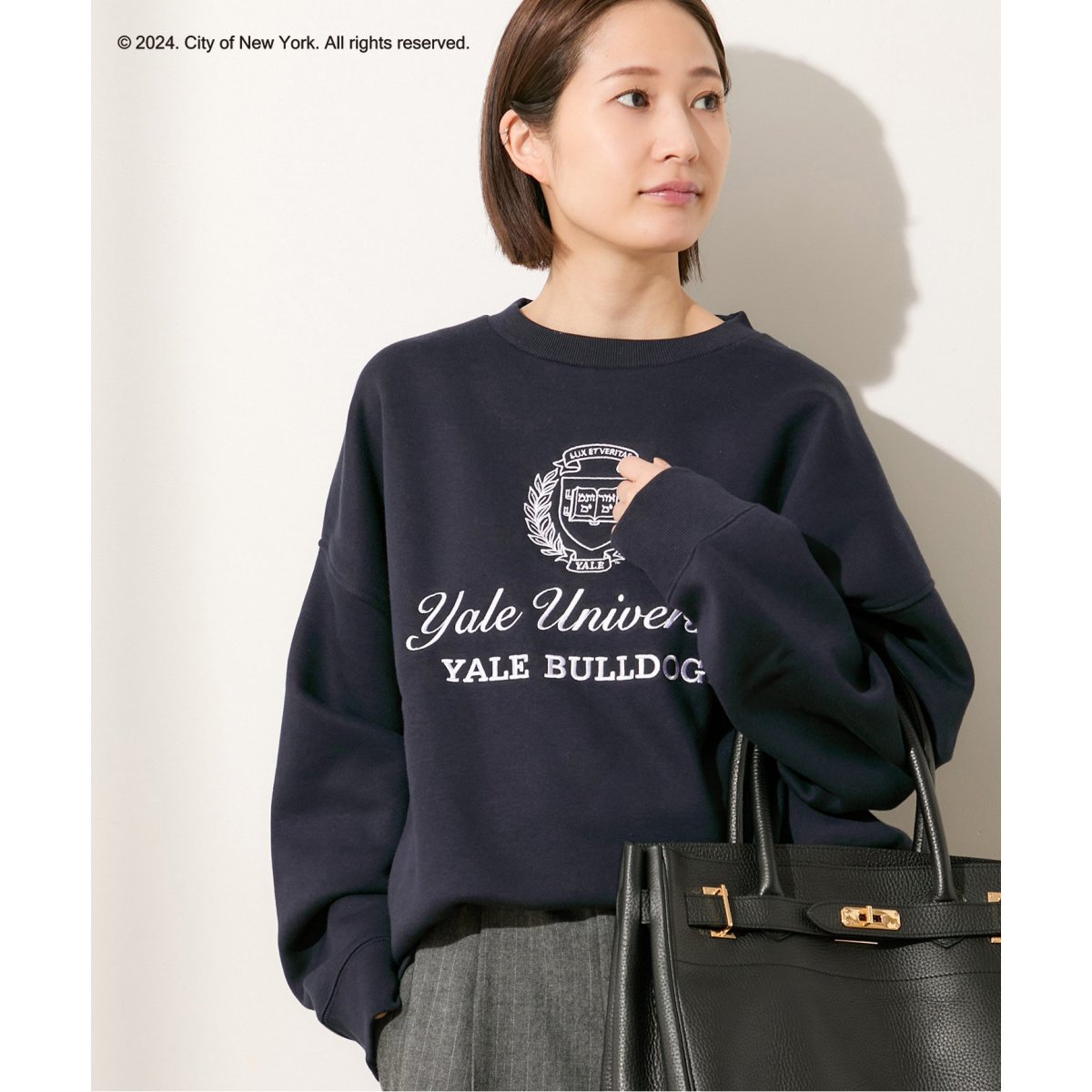 【GOOD ROCK SPEED】YALE カレッジロゴスウェット　ブラック GOOD ROCK SPEED】YALE カレッジロゴスウェットブラック