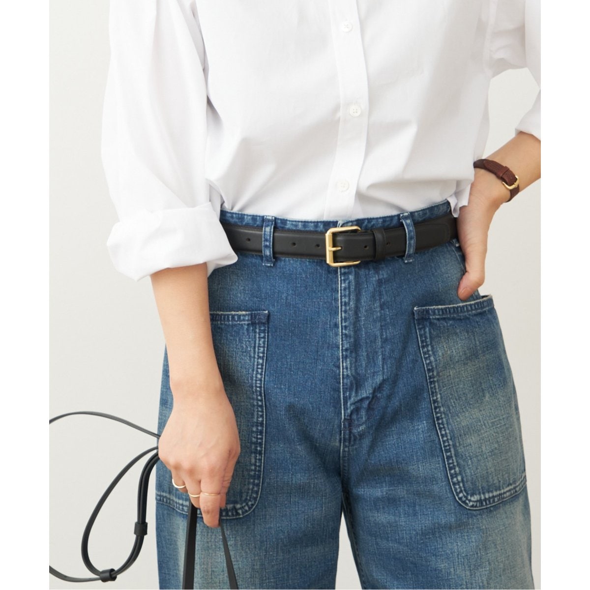MAISON BOINET/メゾンボワネBELT IN NAPPA LEAT美品 MAISON BOINET ベルト 「MAISON BOINET/メゾンボワネ」20MM BELT