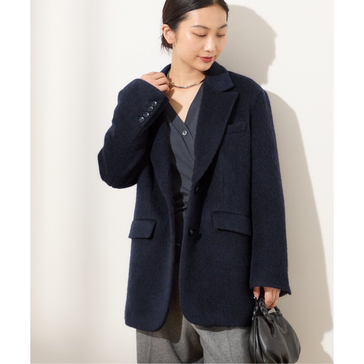 ジャーナルスタンダードレザージュ　モヘヤミックスジャケット モヘヤミックスジャケット | ジャーナルスタンダード レサージュ