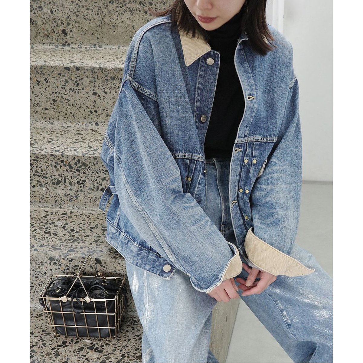 THE NEWHOUSE/ザ ニューハウス】TNH DERVIO JACKET：デニム