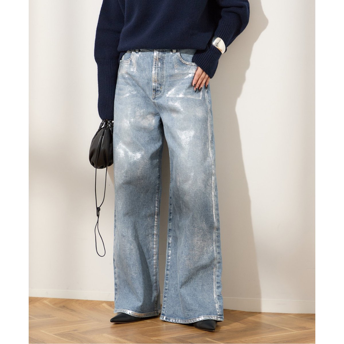 みんなが待ってた！＼再入荷待ち／人気ランキング THE NEWHOUSE/ザ ニューハウス】TNH FOILED MILTON JEAN：デニム Pants