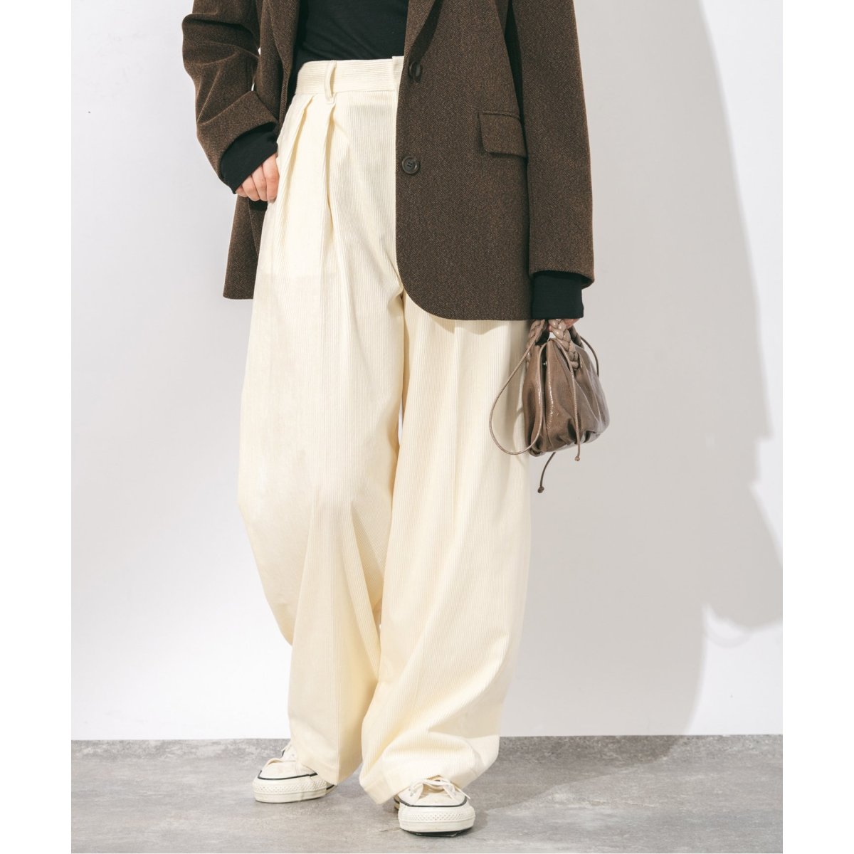 追加》ストレッチコーデュロイ 2タックパンツ | ジャーナル 追加》ストレッチコーデュロイ 2タックパンツ | ジャーナル