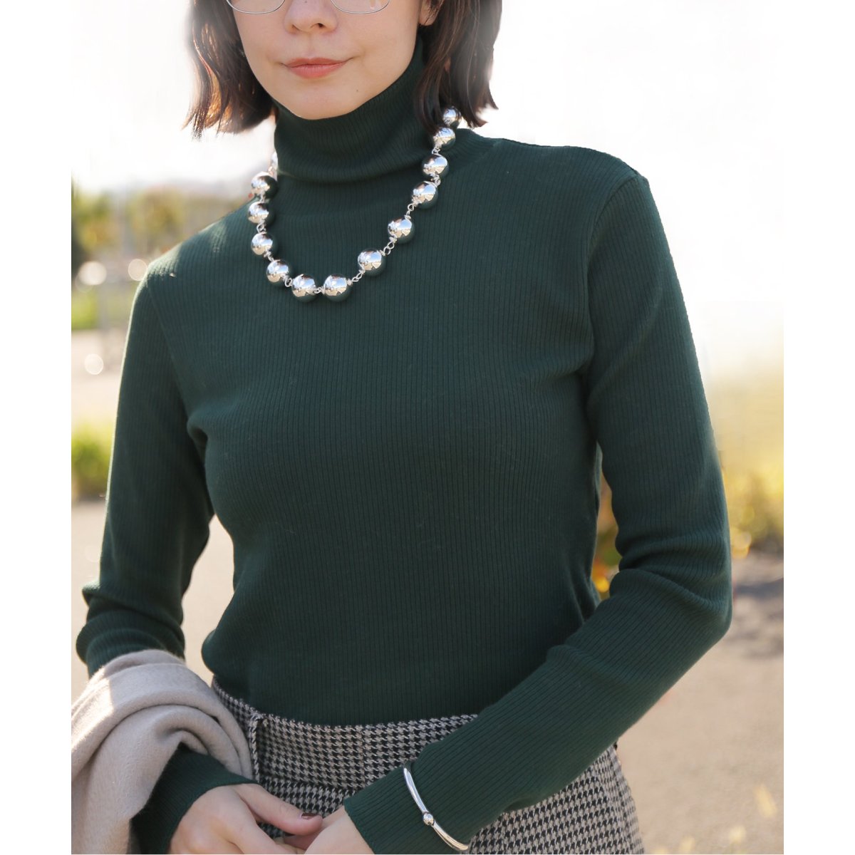 SUPER 120WOOL タートルプルオーバー EMILY WEEK*IENA