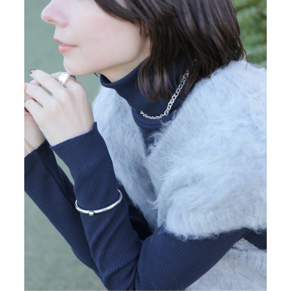 追加》SUPER 120WOOL タートルプルオーバー EMILY WEEK*IENA