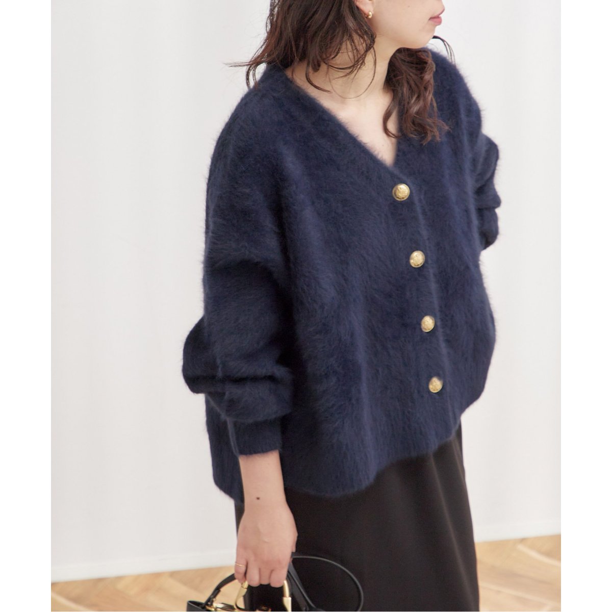 追加》FOX CASHMERE Vネックカーディガン | ジャーナル