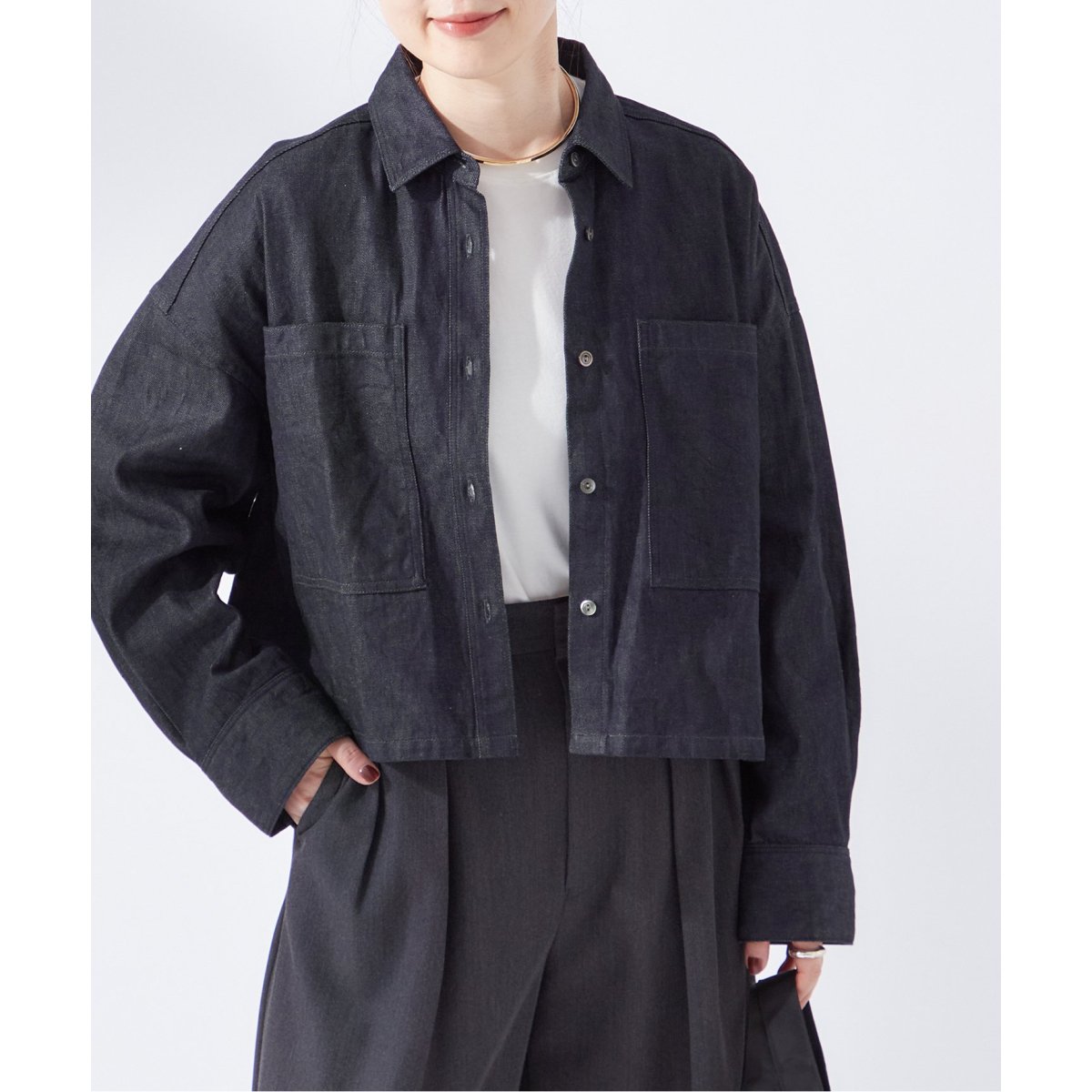 8oz DENIM ショートシャツ | ジャーナルスタンダード レサージュ