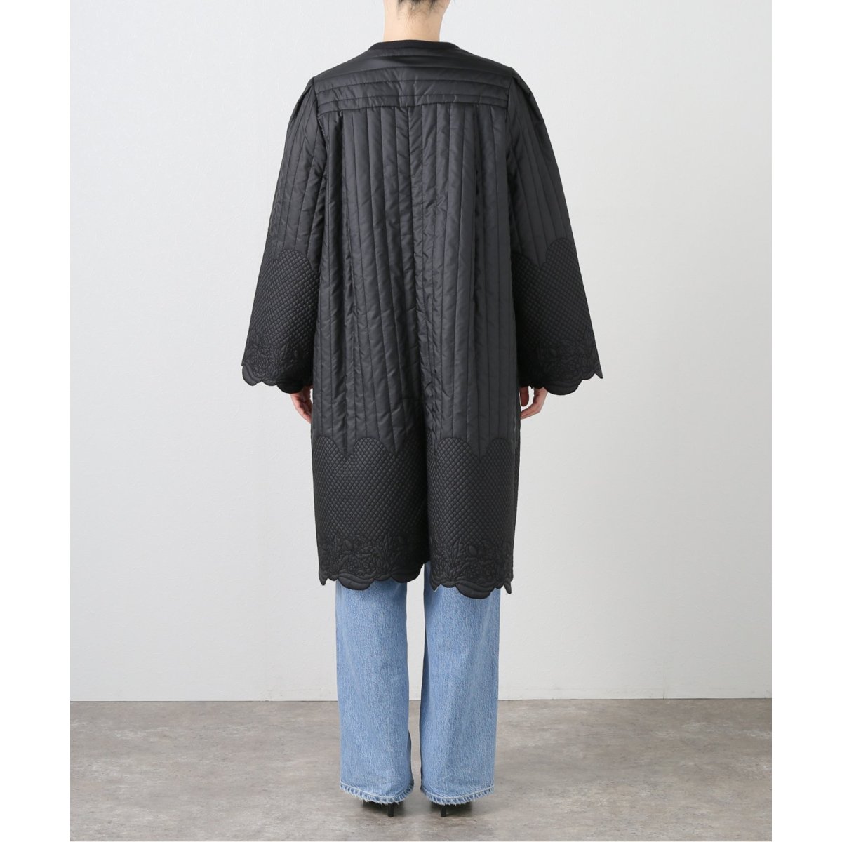 FUMIE TANAKA(フミエタナカ)】mix quilt rever co：コート