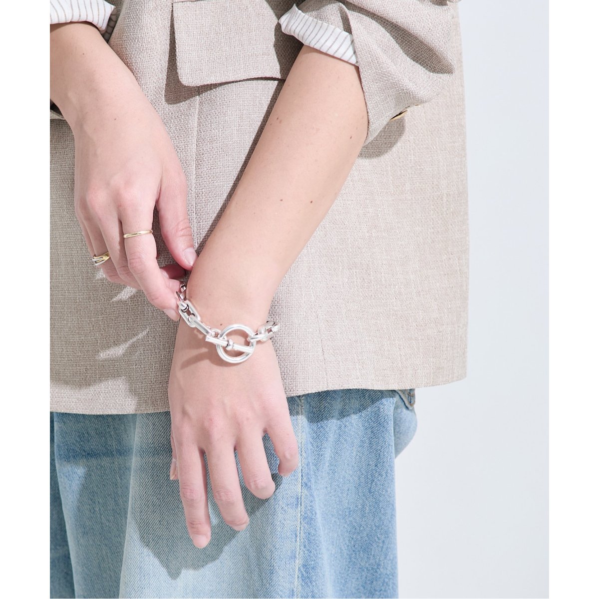 AGMES/アグメス】CLIFF CUFF STERLING SILVER：バングル
