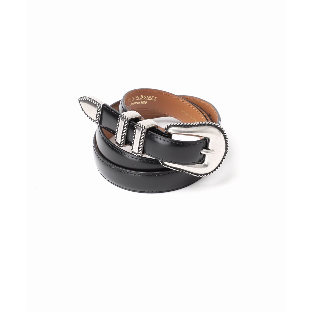 MAISON BOINET ウェスタン細ベルト MAISON BOINET/メゾンボワネ】20MM WESTERN BELT：ベルト | ジャーナル