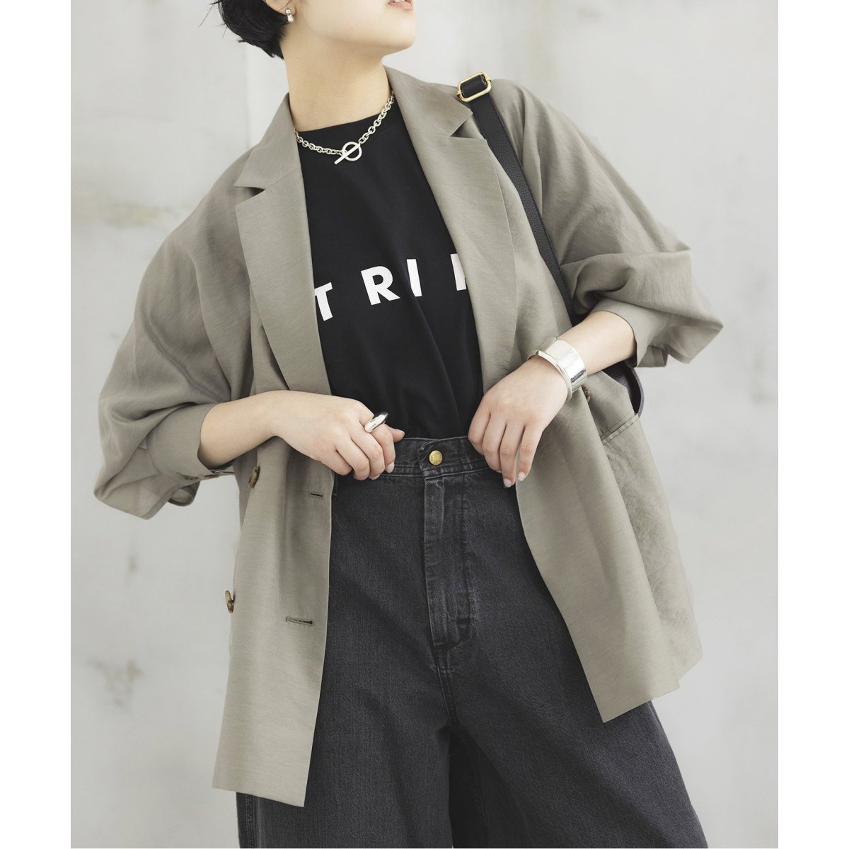 シアーストライプ/ムジ ドルマンジャケット | ジャーナルスタンダード