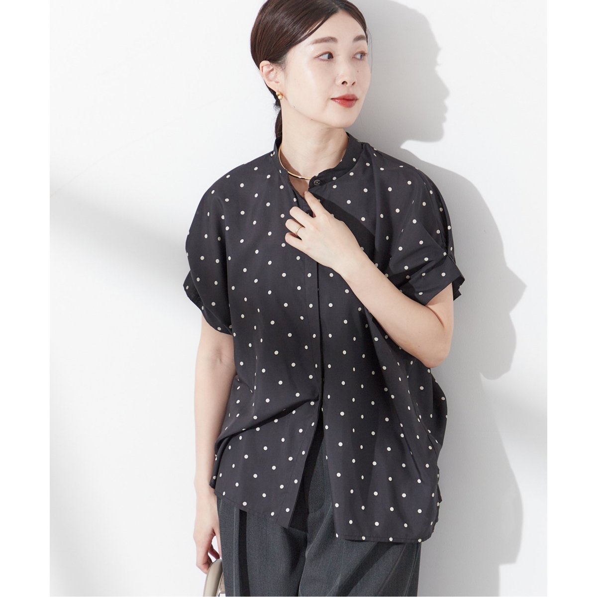 JOURNAL STANDARD L'ESSAGEドットムジタックスリーブシャツ 追加5》DEVEAUX/ドットムジタックスリーブシャツ | ジャーナル