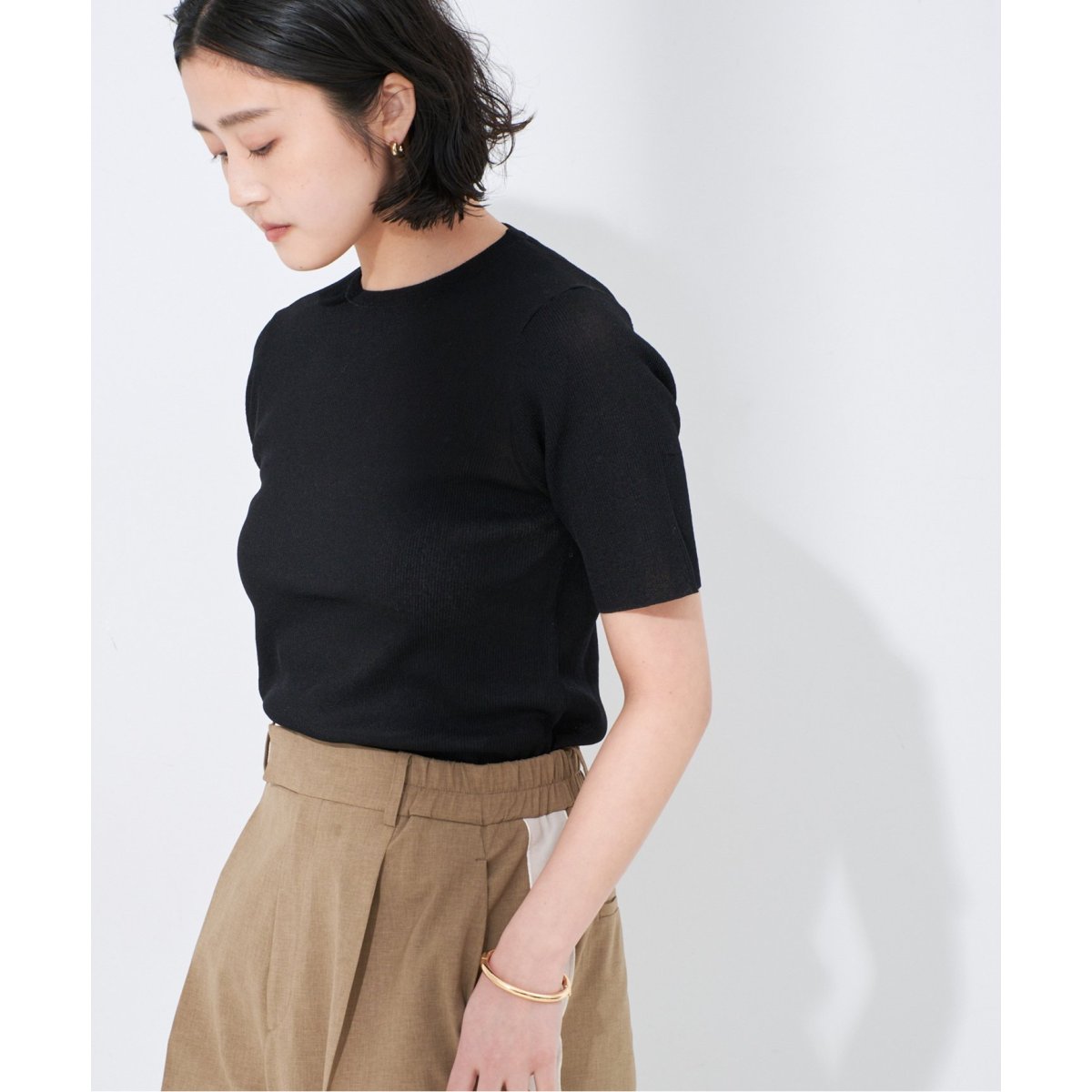 【美品】IENA イエナ　コットンギマフレアスリーブプルオーバー　24SS IENA】コットンギマフレアスリーブプルオーバー - メルカリ