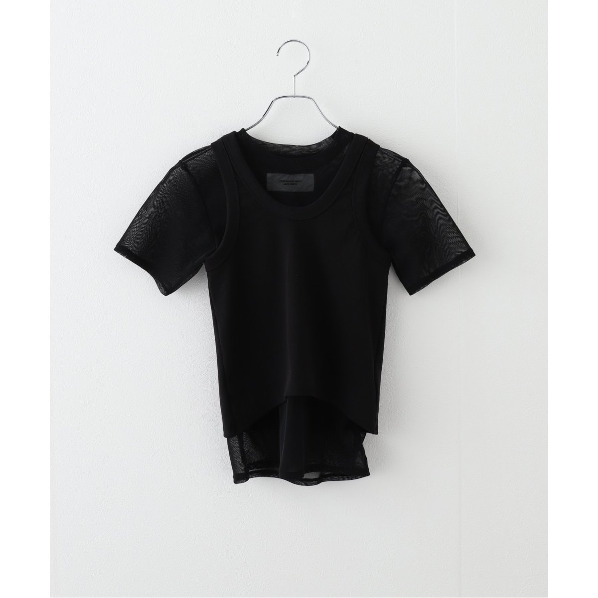 INSCRIRE /アンスクリア】Mesh Raglan Tee：Tシャツ