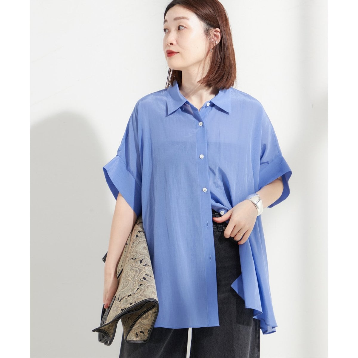 JOURNAL STANDARD L'ESSAGE ライトローンドルマンシャツ ライトローンドルマンシャツ | ジャーナルスタンダード