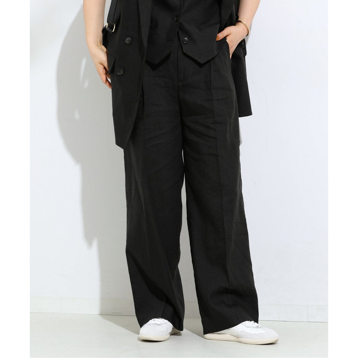 【公式サイト】正規ブランド品通販 バックラッシュリネンパンツ≪洗濯機で洗える≫ ラエフ(la.f | パンツ