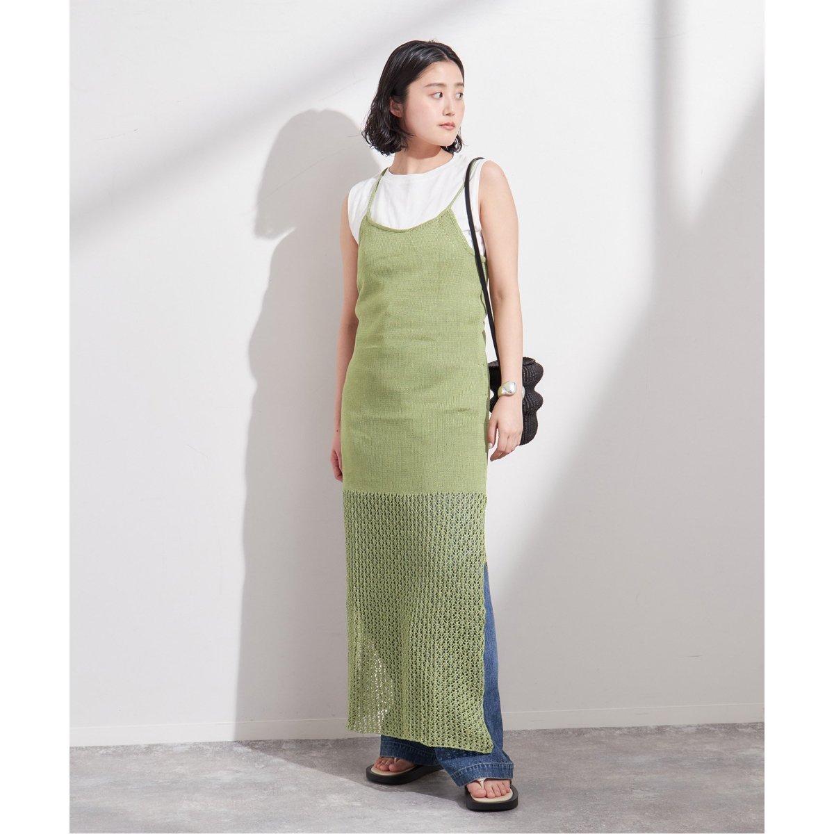 FUMIE TANAKA/フミエタナカ】tulle embroidery OP：ワンピース