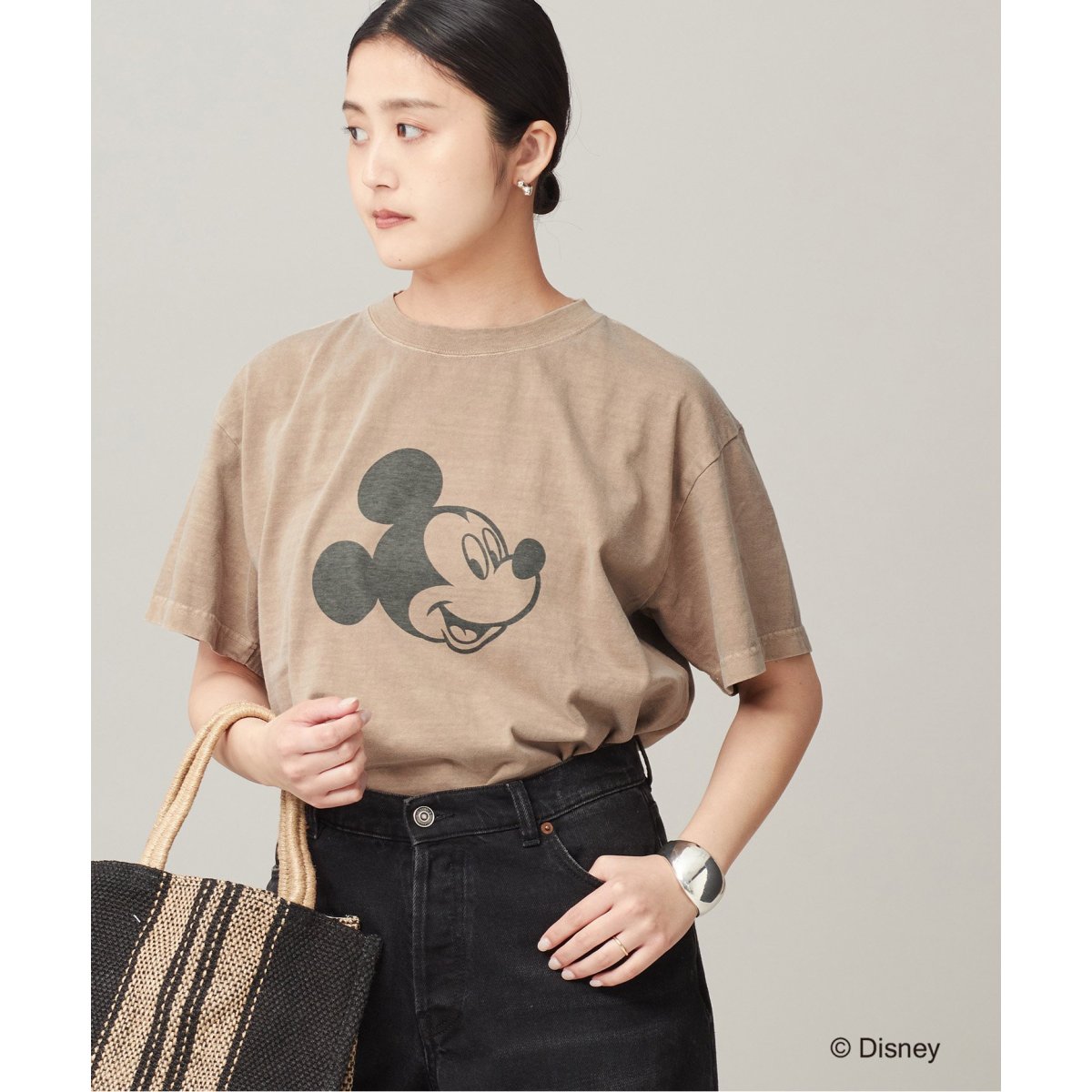 JOURNAL STANDARD L'ESSAGE MICKEY Tシャツ journal standard L'essage tシャツ 「MICKEY」ピグメントロング