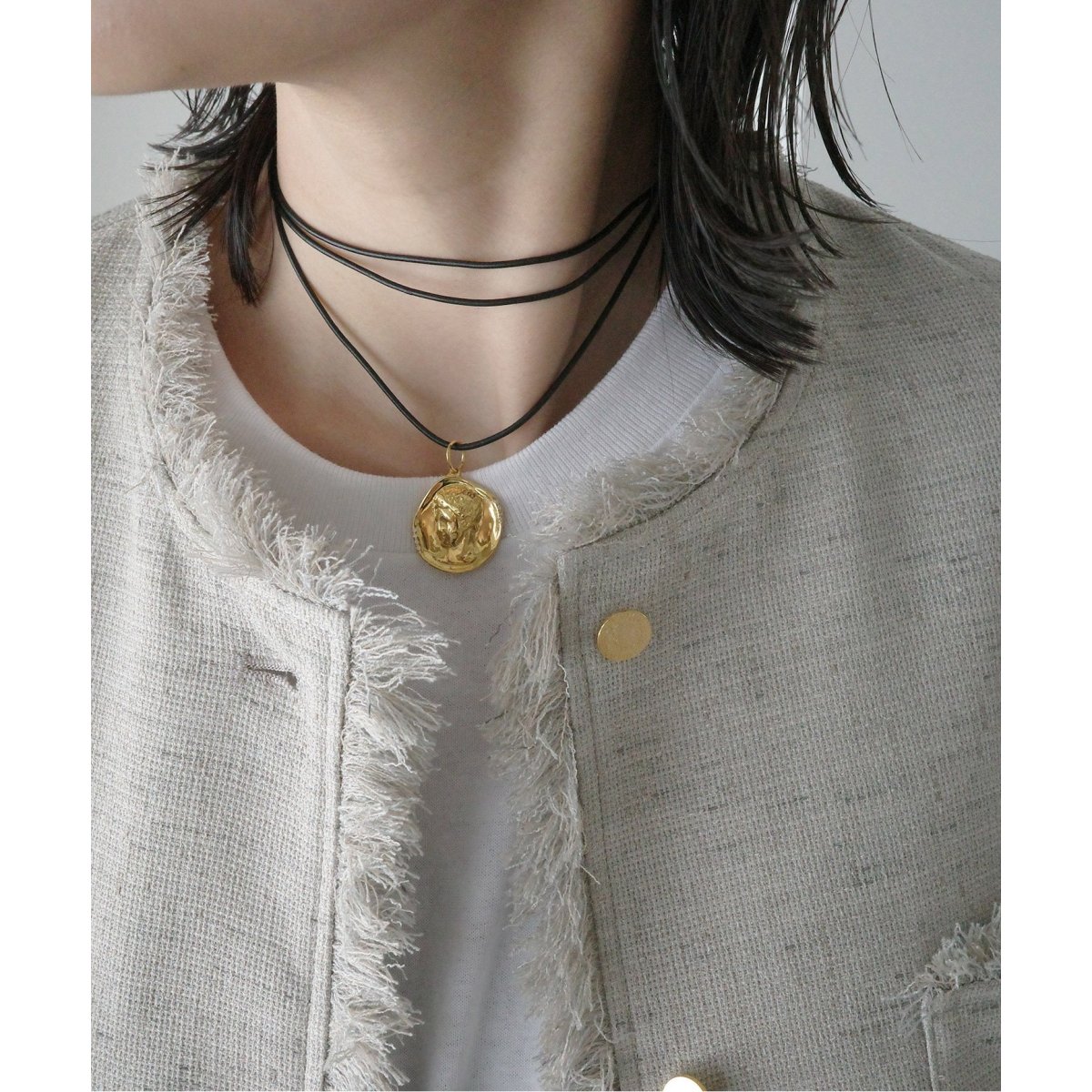 FUMIE TANAKA/フミエタナカ】neck belt：ネックレス