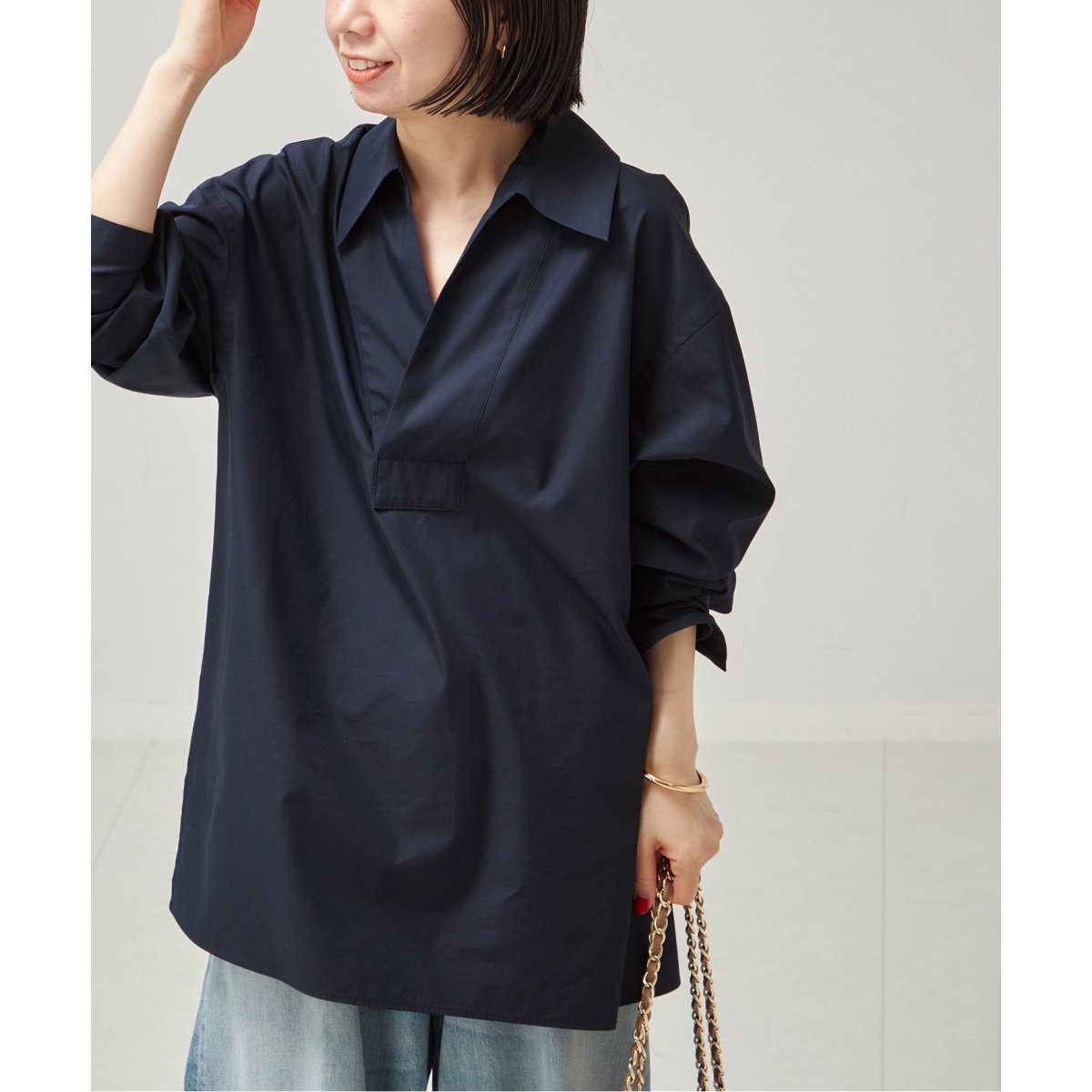 □【MAURIZIO MYKONOS/マウリツィオ ミコノス】TOPS：ブラウス