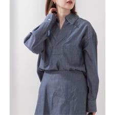5.5OZ DENIMスキッパーシャツ
