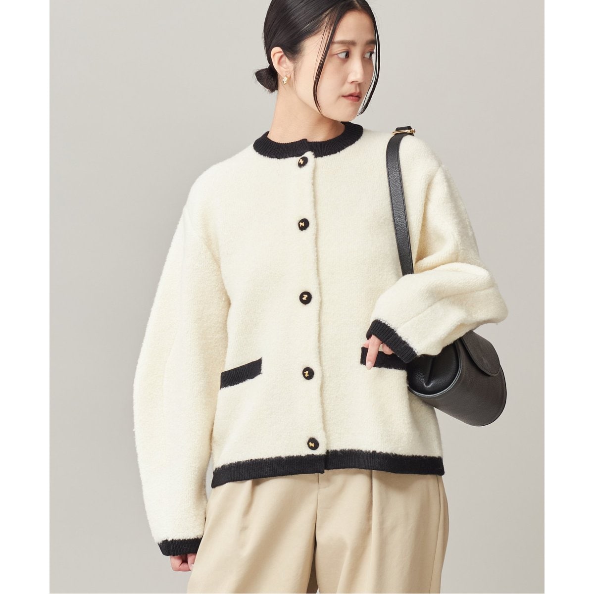 JOURNAL STANDARD L'ESSAGE シアーVネックカーディガン シアーVネックカーディガン | ジャーナルスタンダード