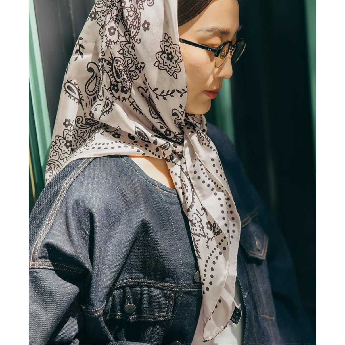 journal standard ジャーナルスタンダード スカーフ バンダナ 予約》【AENEIS/エネス】MINIMAL ILLUSION SILK SCARF 90CM