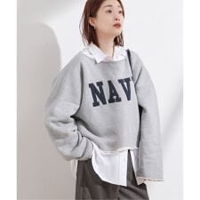 《予約》《別注》【INSCRIRE /アンスクリア】ロゴスウェット