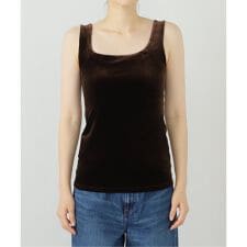 【SIMONE WILD/シモーネ ワイルド】VELVET SINGLET：タンクトップ