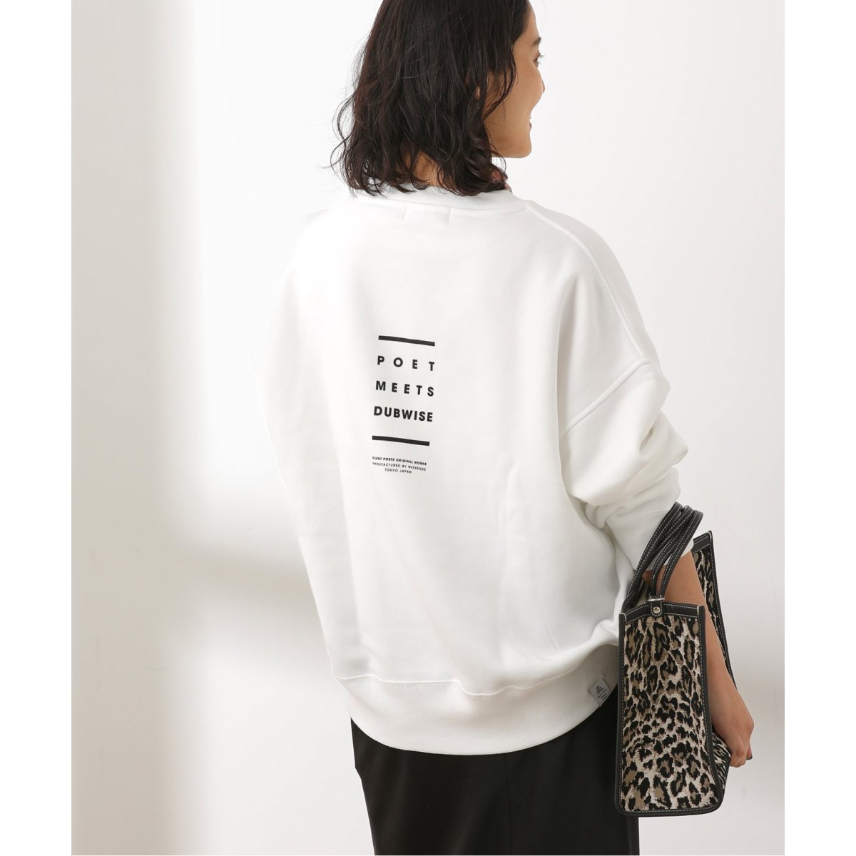 ジャーナルスタンダードレサージュ　【パロットキャンバス】スウェット　ホワイト ジャーナルスタンダードレサージュ【パロットキャンバス