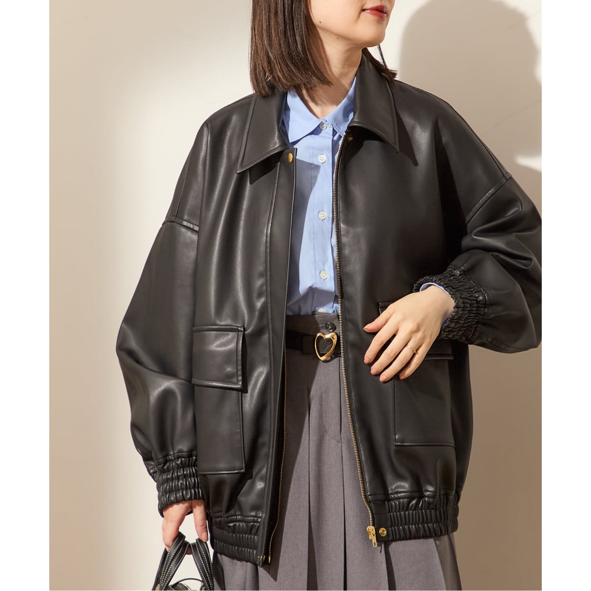 ☆美品☆STUMBLY 別注ジャーナルスタンダードビッグシルエット　ピーコート 別注》【STUMBLY / スタンブリー】BIG SILHOUETTE PEA JACKET