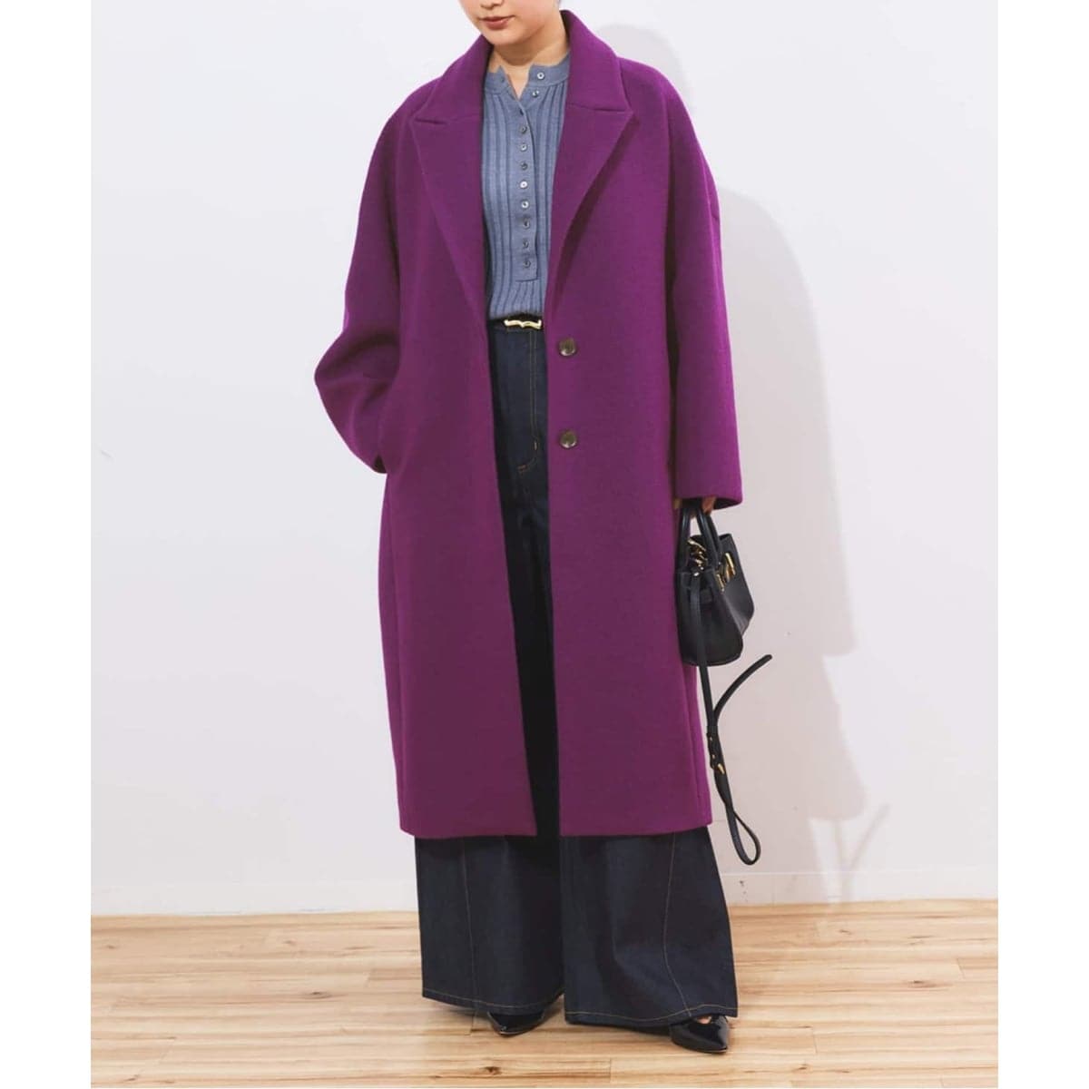 追加》スタンドカラーオーバーコート | ノーブル(Noble) | マルイ