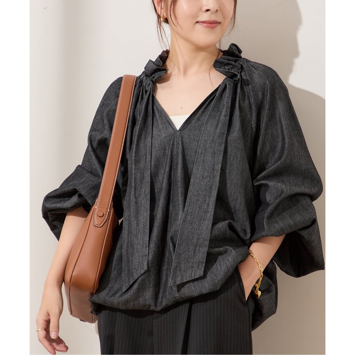 MAURIZIO MYKONOS/マウリツィオ ミコノス】BLOUSE：ブラウス