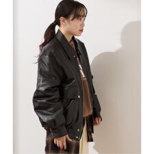 【DUNST/ダンスト】 UNISEX OVERSIZED VINTAGE LEATHER B
