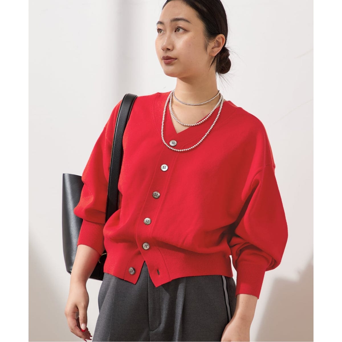 NEWミラノリブジャケットカーディガン | ノーブル(Noble