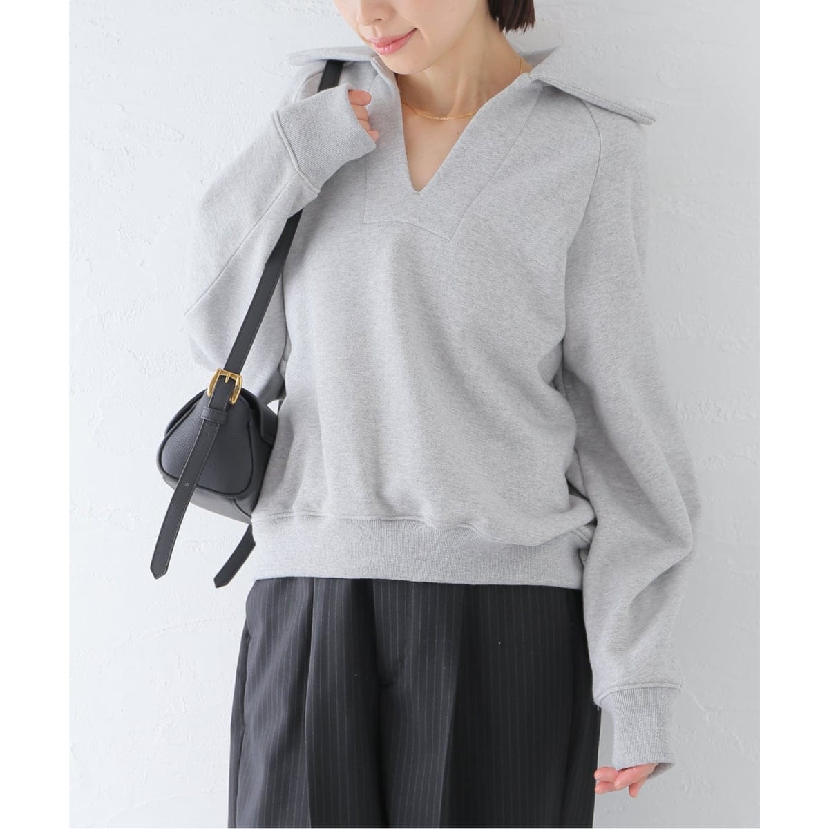 追加2》《別注》【INSCRIRE /アンスクリア】Asymmetry Sweat Shirt：ス