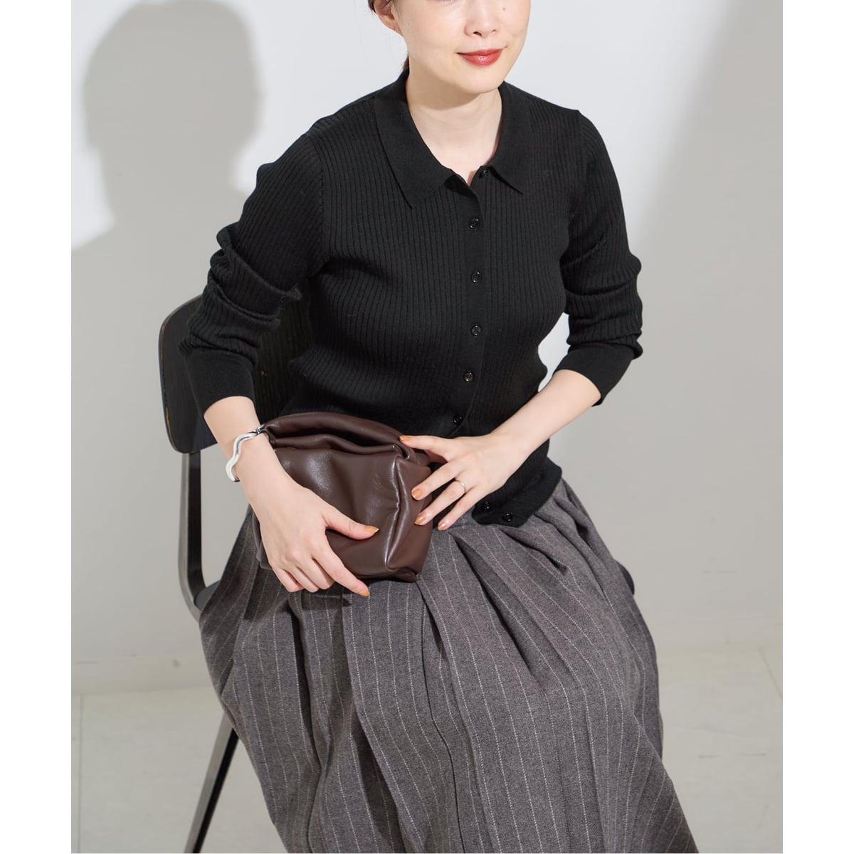 NOBLE トタンテレコシャツカーディガン 追加》トタンテレコシャツカーディガン（カーディガン）｜NOBLE