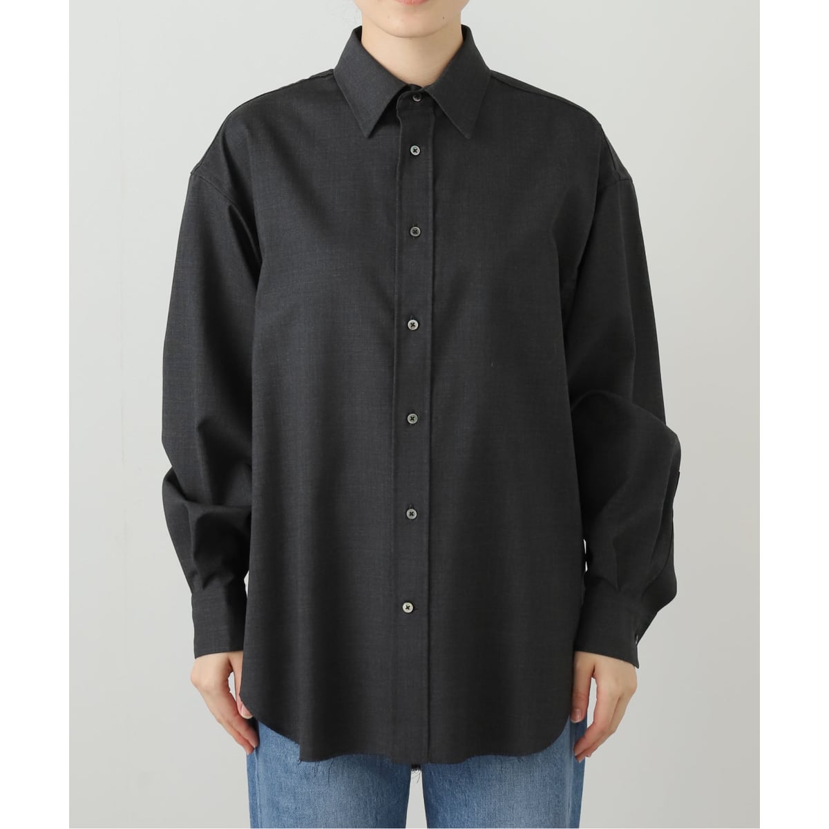 レサージュ DEVEAUX/ドットタックスリーブシャツ　黒色 DEVEAUX/DOT/ムジタックスリーブシャツ2（シャツ／ブラウス