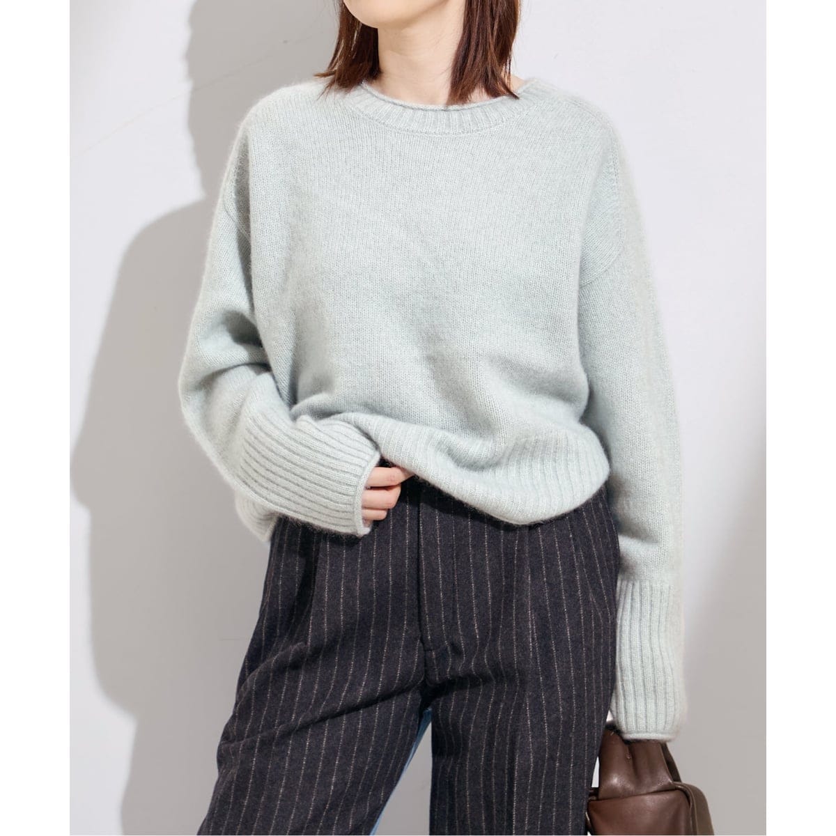 美品【NOBLE】YAK/ヤク ワイドリブニットプルオーバー Noble（ノーブル）の「YAK/ヤク ワイドリブニットプルオーバー（ニット