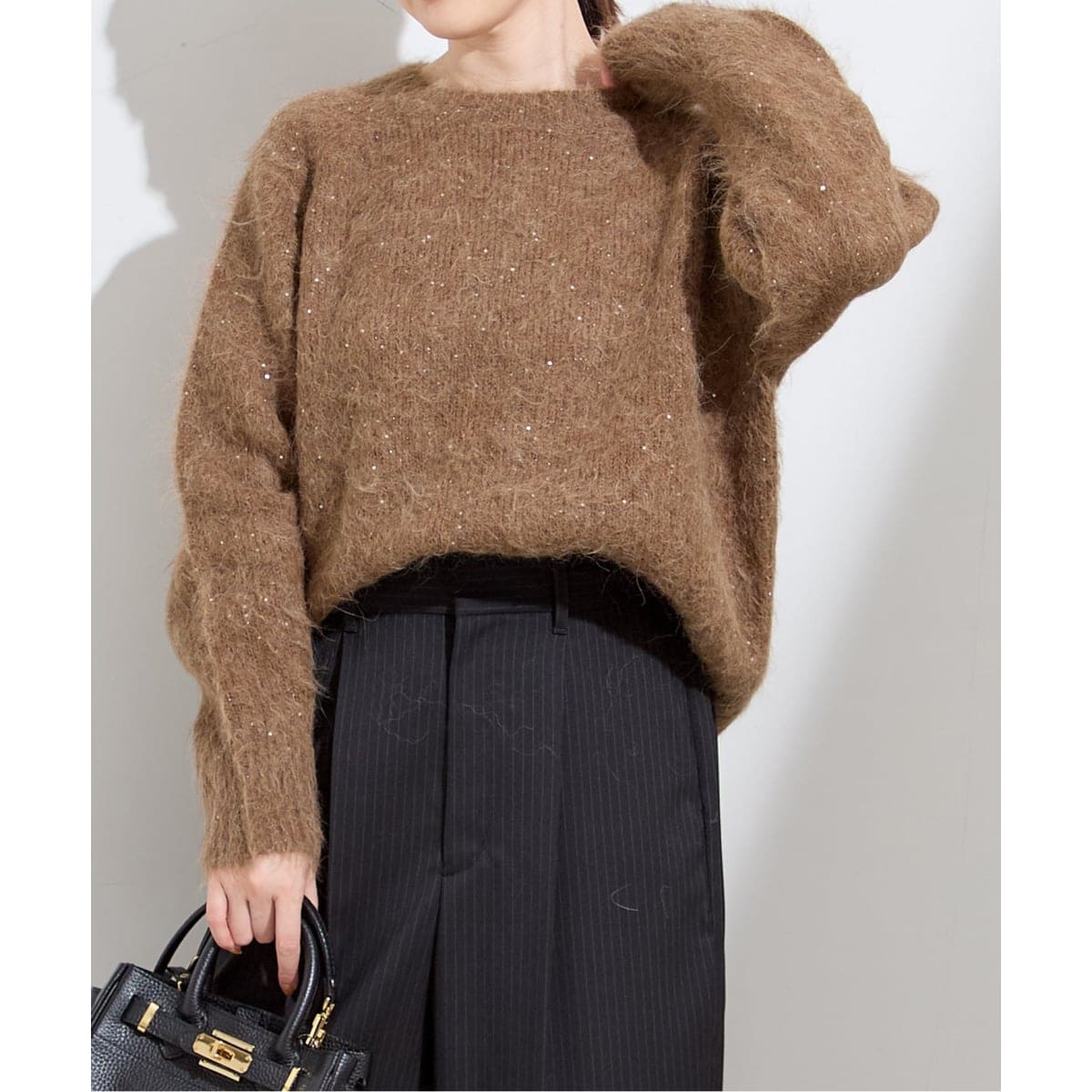 アルパカMIXスパンコールプルオーバー | ジャーナルスタンダード