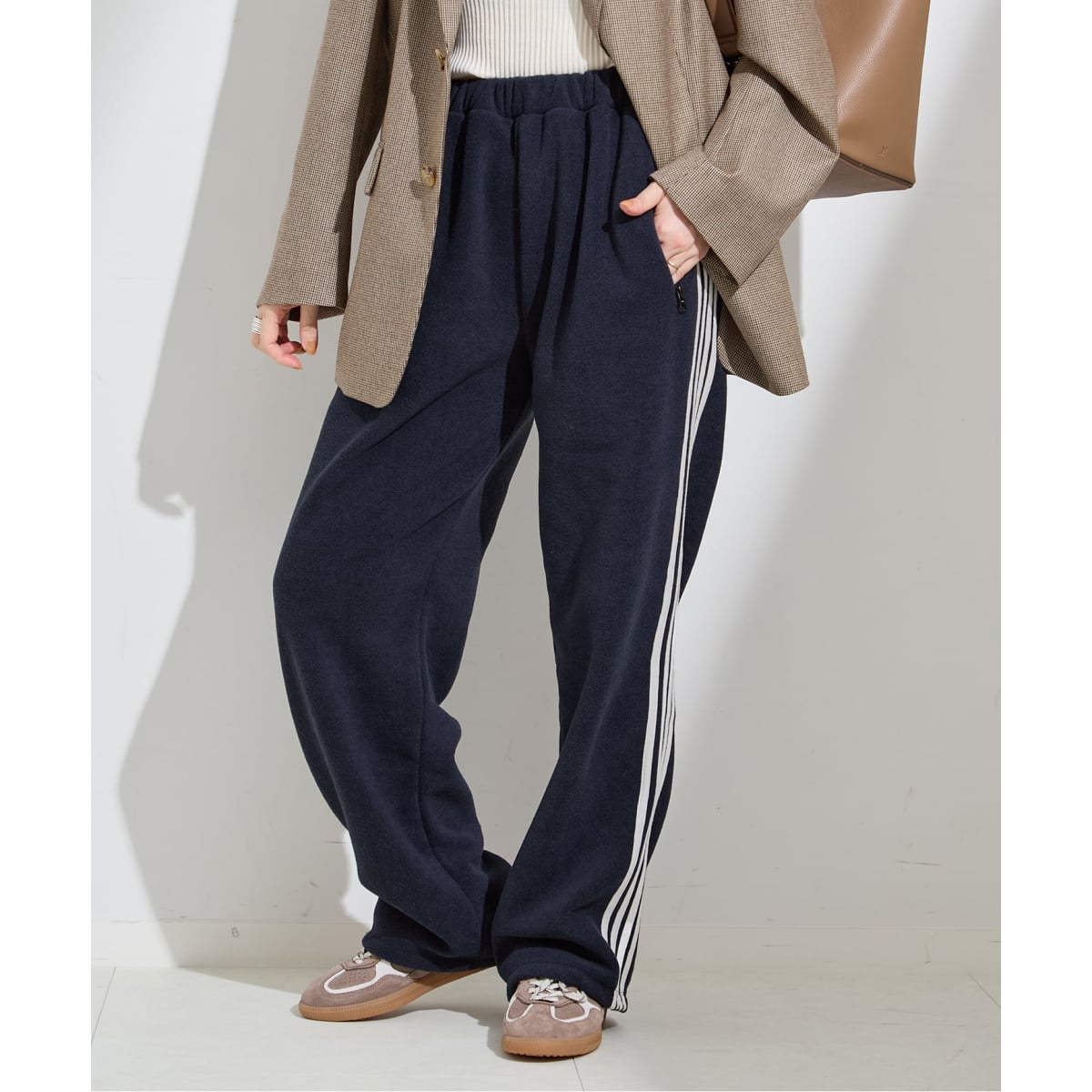 INSCRIRE /アンスクリア】E/C Loose Fit Pants：チノパンツ